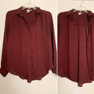 H&M button up blouse